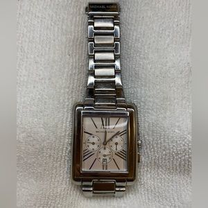 Silvertone Michael Kors Watch